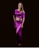 Costume de danse orientale satin violine