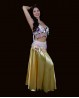 Haut de danse orientale blanc à pastilles