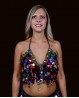 Bellydance top multicolor with dots