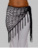Black fishnet Bellydance belt