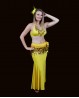 Haarblume für den orientalischen Tanz in gelb