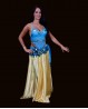 Bedeckendes Top für den orientalischen Tanz in hellblau