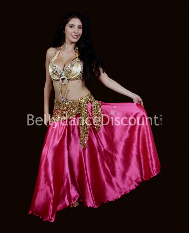 Schal für den orientalischen Tanz in Gold mit Pailletten