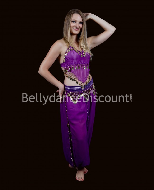 Large Bellydance pants purple