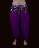 Pantalon large de danse orientale violet