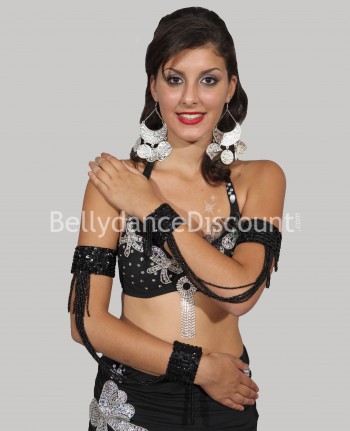 Beaded Bellydance sleeves black