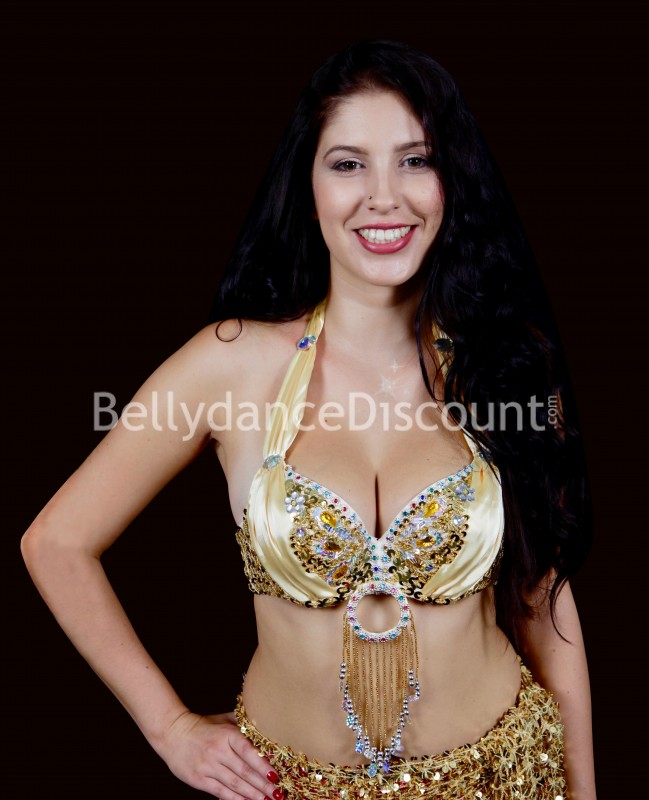 BH für den orientalischen Tanz Gold "Schmetterling"