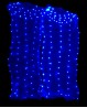 Eventails bleu nuit lumineux de danse orientale pure soie et LED