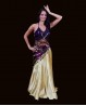 Haut "papillon" de danse orientale violet