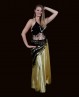 Haut "papillon" de danse orientale noir