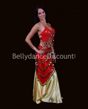 Bellydance butterfly top red