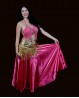 Schmetterlingsoberteil für orientalischen Tanz in Fuchsia