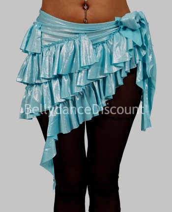 Sky blue shiny Bellydance belt