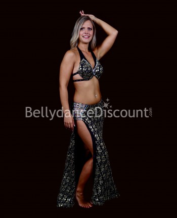 Black and gold Bellydance costume