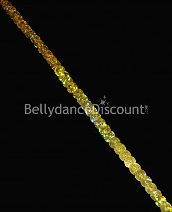 Bordino di paillettes dorato 1 metro