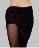 Fular brillante color violeta para danza oriental