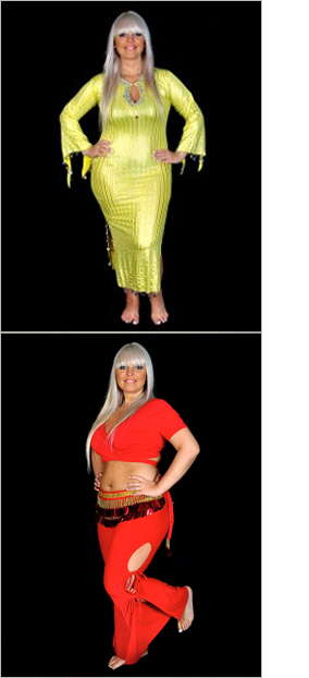Costume de danse orientale et indienne grande taille