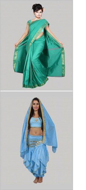 Vestito di danza indiana venduto da BellydanceDiscount.com