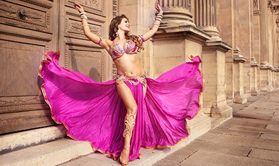 Ceinture de danse orientale Belly dance Rose Bazar indien