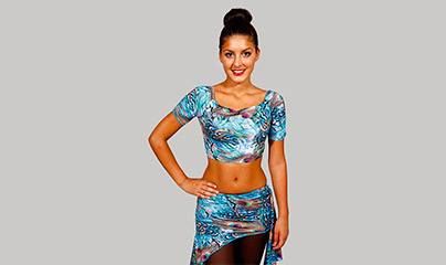 Il set di danza del ventre top + gonnellina : La tendenza della stagione !